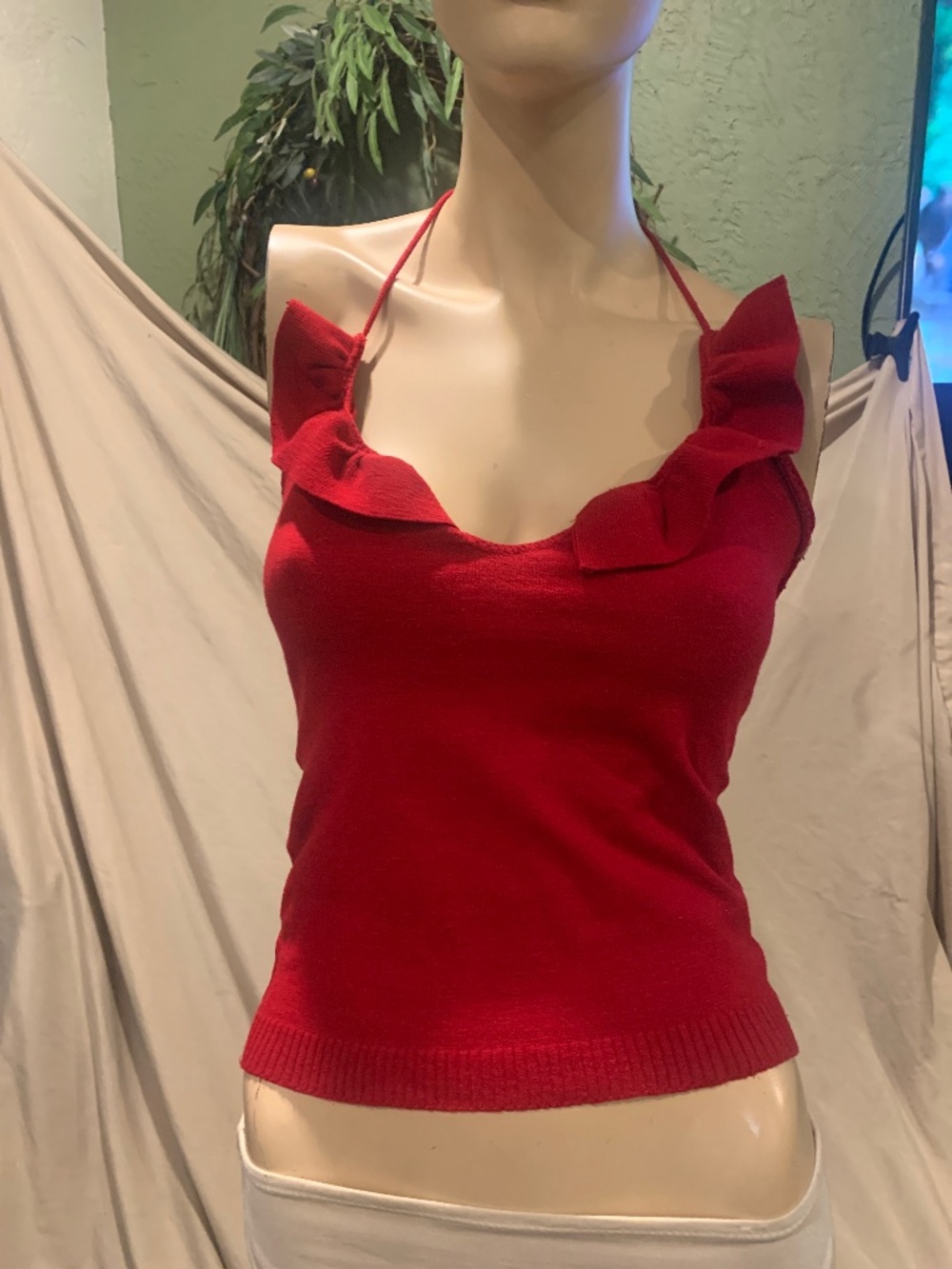 Knit halter top